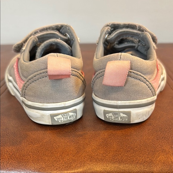 Vans Gray and Pink Kids Sneakers - Picture 3 of 4
